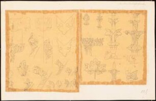 Ornamentstudien: Studie von gotischer vegetabiler Ornamentik