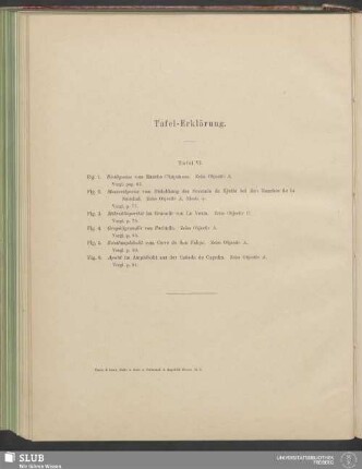 Tafel-Erklärung: Tafel VI