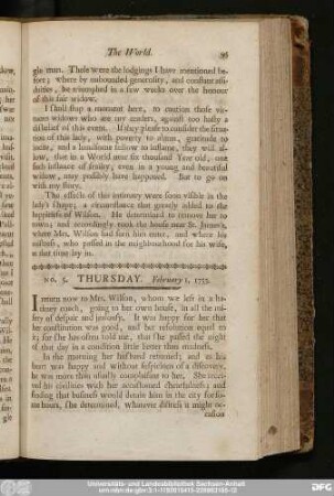 No. 5. Thursday. February 1, 1753.