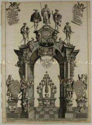 Ehrenpforte in der Jacobikirche zu Augsburg - Erinnerungsblatt zum 200. Jahrestag der Augsburger Konfession
