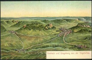 Heubach und Umgebung aus der Vogelschau