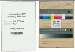 Entnazifizierung Manfred Weiss , geb. 04.01.1902 (Diplomhandelslehrer)