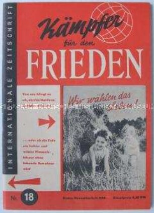 Halbmonatszeitschrtift der internationalen Friedensbewegung u.a. zum Korea-Krieg
