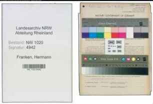 Entnazifizierung Hermann Franken , geb. 13.11.1907 (Kaufmaennischer Angestellter)