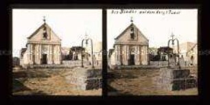 Brunnen und Kirche auf dem Berg Tabor, bei Nazareth