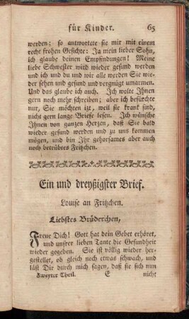 Ein und dreyßigster Brief. - Vierzigster Brief.