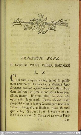 Praefatio Nova