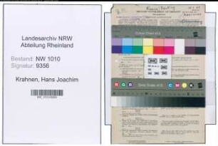Entnazifizierung Hans Joachim Krahnen , geb. 09.08.1916 (Bankangestellter)