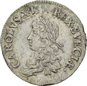 2 Mark des Königs Karl XI. von Schweden, 1670