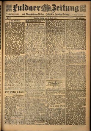 Ausgabe vom Freitag, den 11. April 1902.