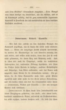 Immermann. Rückert. Chamisso