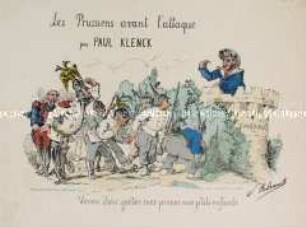 Les Prussiens avant l'attaque - Karikatur zum Deutsch-Französischen Krieg