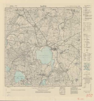 2183 Saalfeld, Meßtischblatt (4cm - Karte)