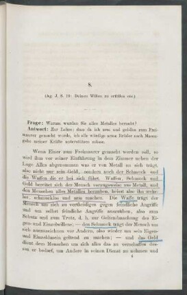 8. Die Beraubung.