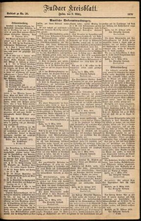 Zweite Ausgabe vom Mittwoch, den 08. März 1876.