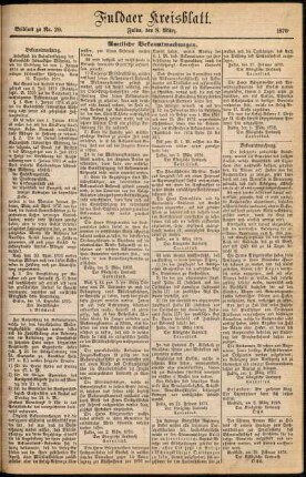 Zweite Ausgabe vom Mittwoch, den 08. März 1876.