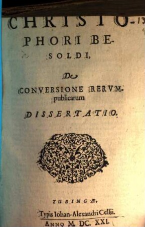 De conversione rerumpublicarum dissertatio