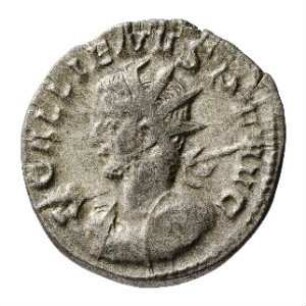 Münze, Antoninian, 258 - 259 n. Chr.