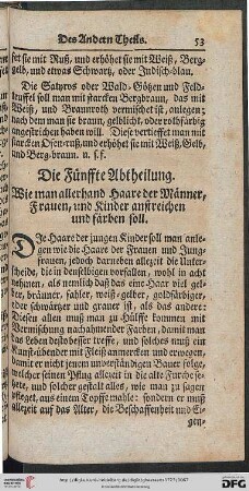Die Fünffte Abtheilung