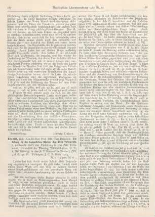 187-189 [Rezension] Cornill, Carl Heinrich, Einleitung in die kanonischen Bücher des Alten Testaments. 7., neubearb. Aufl