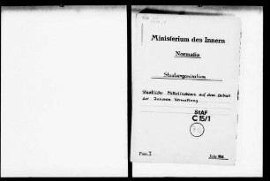 Ausgestaltung der staatlichen Mittelinstanz im Südweststaat