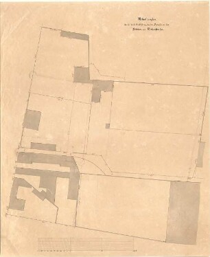 Gärtner, Friedrich von; München; Wittelsbacherpalast - Lageplan