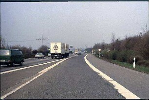 Einfahrt in Nebenfahrbahn (in Richtung Mannheim)