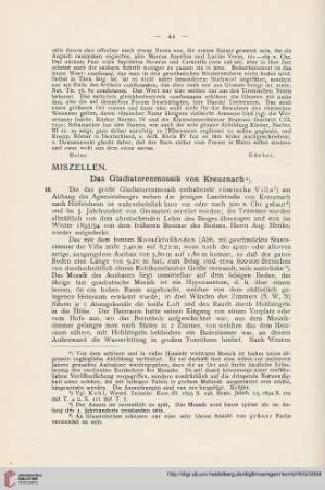 8: Das Gladiatorenmosaik von Kreuznach