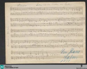 Die Letzten Dinge. Excerpts. Arr - Don Mus.Ms. 2603 : pf; GötS WoO 61