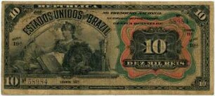Geldschein, 10.000 Reis, 1907