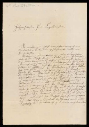 Brief von Gottfried Struve an Louis Spohr