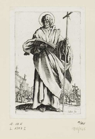 Heiliger Philippus, Blatt 8 der Folge: "Salvatoris Beatæ Mariæ Virginis Sancotrum Apostolorum Icones"