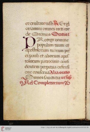 Ad Completorium
