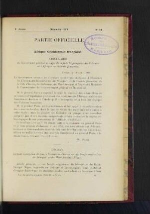 Partie Officielle. No. 81.