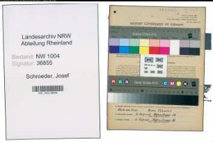 Entnazifizierung Josef Schroeder , geb. 22.06.1896 (Gastwirt)