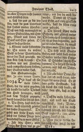 1017-1027, Am Geburtstage; ... (1034 - 1044)