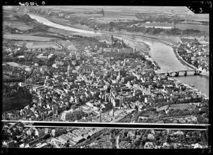 Blick auf Meißen mit Dom und Albrechtsburg, Luftbild