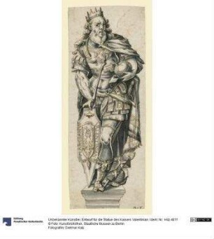 Entwurf für die Statue des Kaisers Valentinian