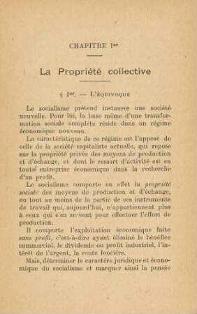 Chapitre Ier La Propriété collective