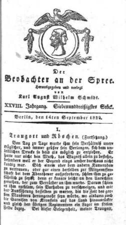 37. Stueck, 14. September 1829