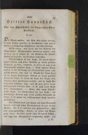 Drittes Hauptstück.