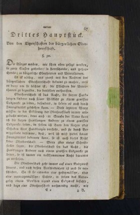 Drittes Hauptstück.