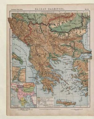 Balkan-Halbinsel, Marmara Meer, Politische Übersichtskarte