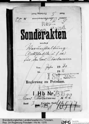Verunstaltung. Ortsstatuten und Vorschriften gegen Verunstaltung im Kreise Oberbarnim