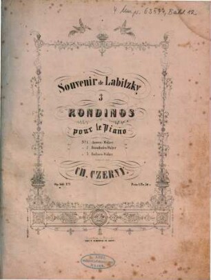Souvenir de Labitzky : 3 rondinos pour le piano ; op. 681. 1, Aurora-Walzer