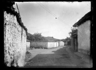 Vornehme Straße in Tirana, Albanien, 1930