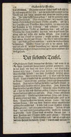 Der siebende Teufel.