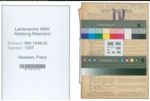 Entnazifizierung Franz Heussen , geb. 10.02.1903 (Beamter)