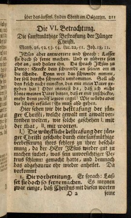 211-225, Die VI. Betrachtung.
