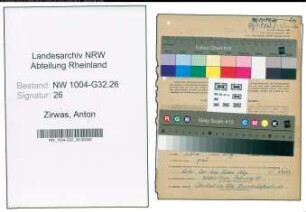 Entnazifizierung Anton Zirwas , geb. 01.10.1890 (Stadtinspektor)